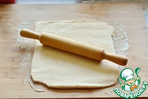 Разборный пирог с ветчиной и сыром