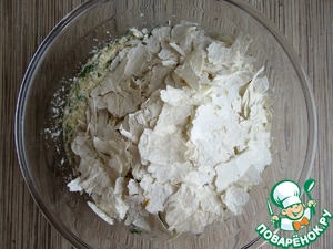 Порционные пироги из лаваша с сыром