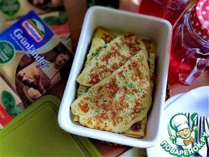 Кабачковые блины с сыром