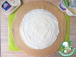 Галета с плавленым сыром и томатами