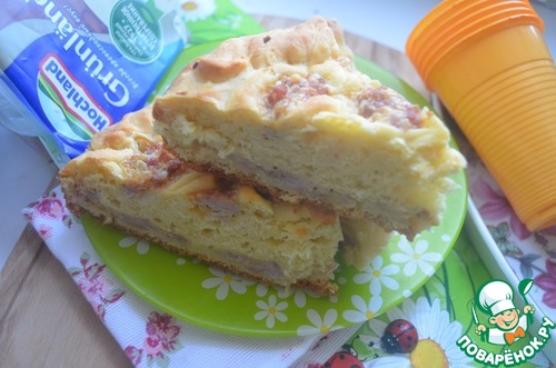 Пирог с фрикадельками