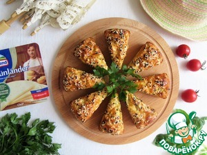 Порционные пироги из лаваша с сыром