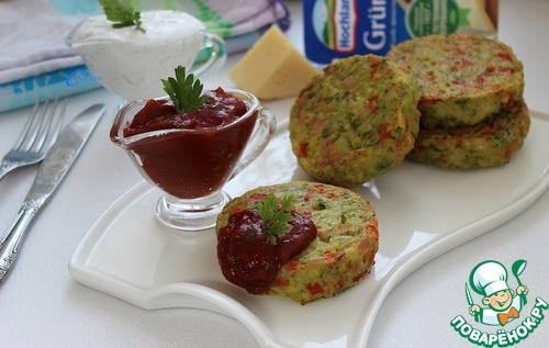 Овощные котлеты с сыром и ветчиной Овощные котлеты с сыром и ветчиной