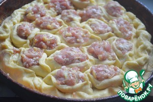 Пирог с фрикадельками