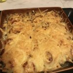 Куриное филе с грибами по-французски