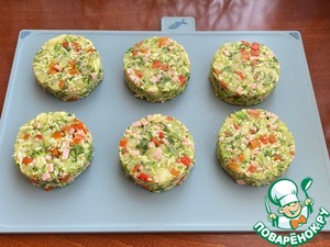 Овощные котлеты с сыром и ветчиной Овощные котлеты с сыром и ветчиной