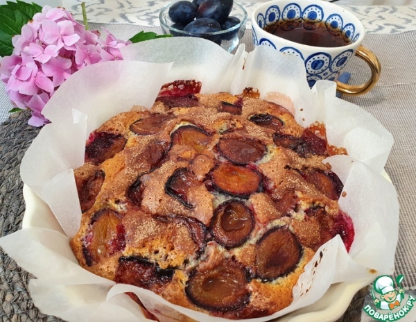 Быстрый сливовый пирог