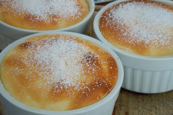 Простое творожное суфле в микроволновке