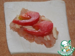 Быстрая самса с фаршем и сыром