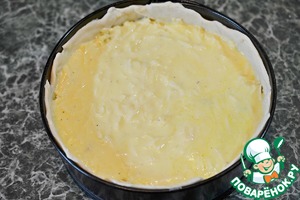 Заливной пирог с капустой и сыром