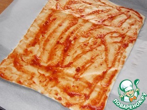 Пицца с сыром и болгарским перцем