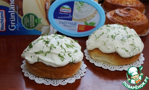 Булочки с ветчиной и сыром