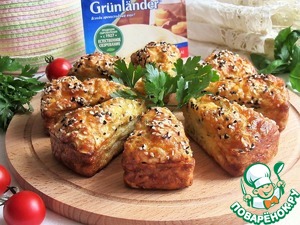 Порционные пироги из лаваша с сыром