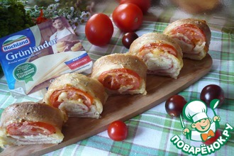 Деревенская коса с сыром и шпинатом Деревенская коса с сыром и шпинатом