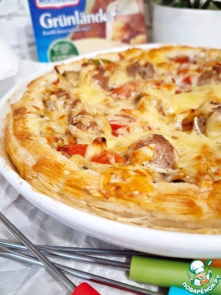 Киш со шпинатом и сыром Киш со шпинатом и сыром