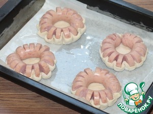 Мини-пиццы "Цветочки"