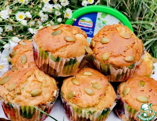 Творожно-кабачковые маффины