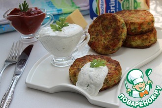 Овощные котлеты с сыром и ветчиной Овощные котлеты с сыром и ветчиной