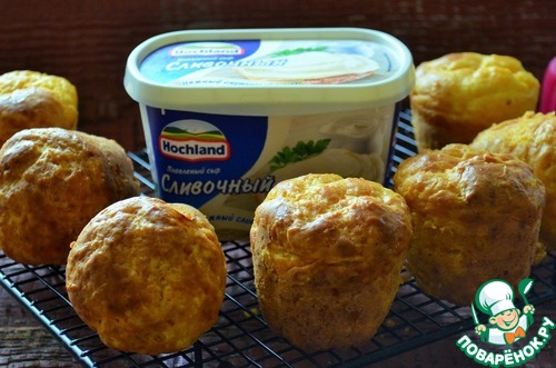 Сырно-морковные кексы