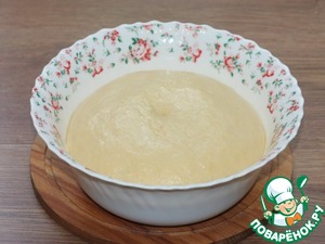 Пирог с творожным сыром и персиками