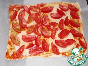 Пицца с сыром и болгарским перцем
