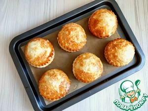 Слоёные булочки с бужениной из индейки Слоёные булочки с бужениной из индейки