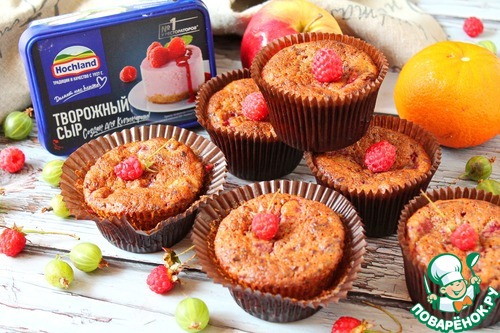 Малиновые маффины с сюрпризом