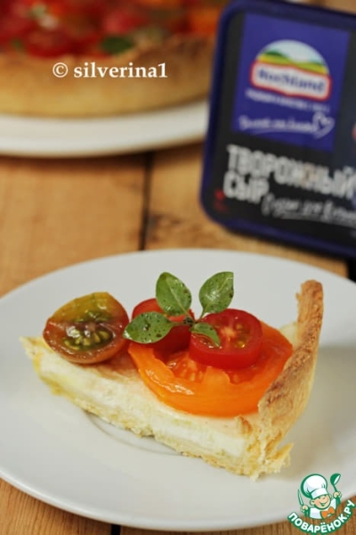 Сырный тарт с томатами