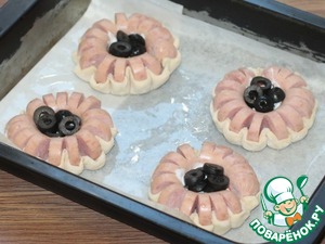 Мини-пиццы "Цветочки"