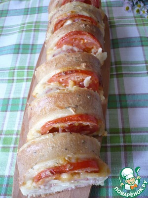 Рулет с сыром и ветчиной Рулет с сыром и ветчиной