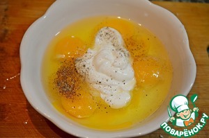 Заливной пирог с капустой и сыром