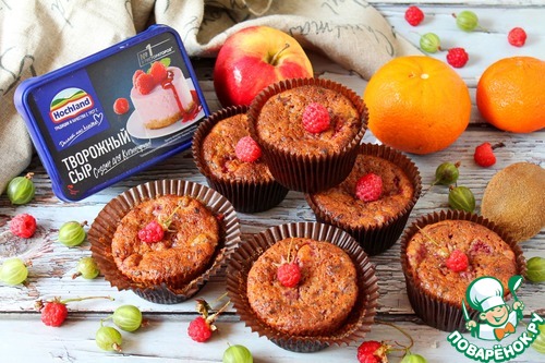 Малиновые маффины с сюрпризом