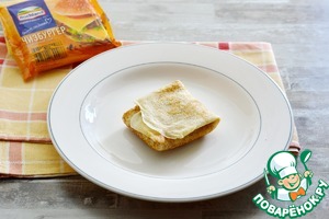 Блинчики с ливером и плавленым сыром