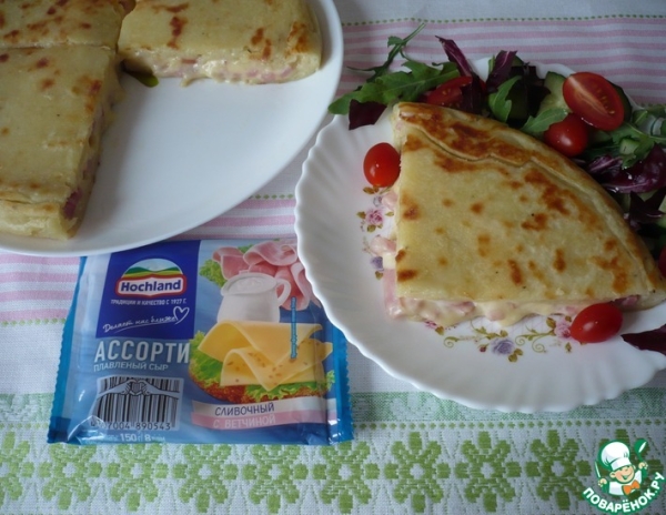 Картофельная лепешка с сыром на сковороде