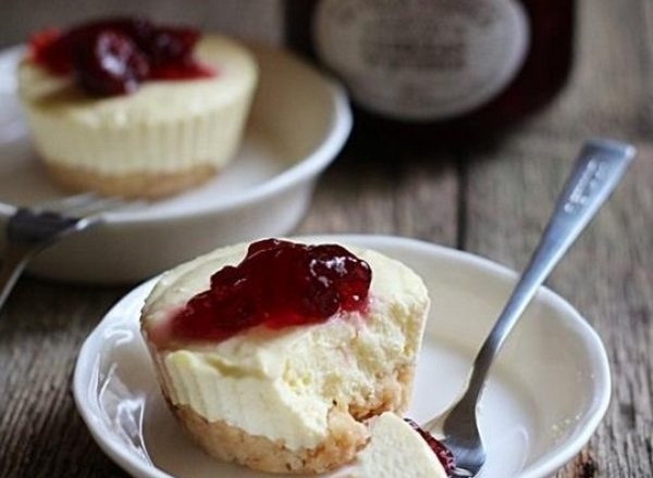 Мини чизкейк из печенья за 5 минут