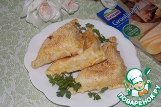 Рулет с сыром и ветчиной Рулет с сыром и ветчиной