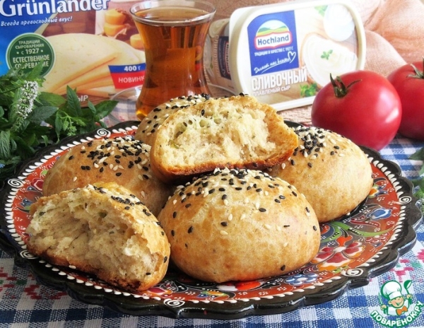 Погача с сыром и мятой Погача с сыром и мятой