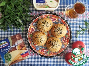 Погача с сыром и мятой Погача с сыром и мятой