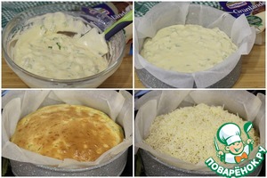 Пирог с зелёным луком и курицей Пирог с зелёным луком и курицей