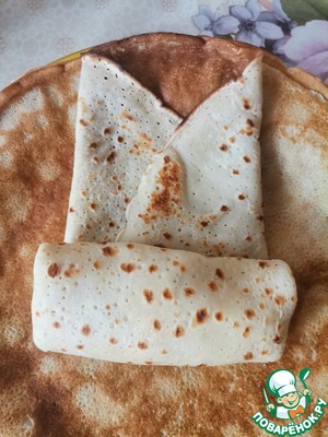 Десертные блинчики с творожно-ягодной начинкой Десертные блинчики с творожно-ягодной начинкой