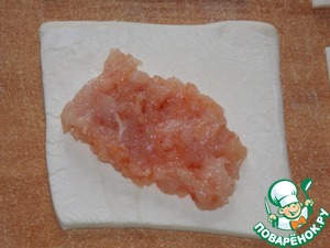 Быстрая самса с фаршем и сыром