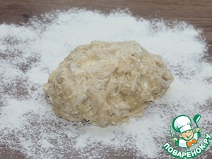 Пирог с творожным сыром и персиками