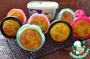 Сырно-морковные кексы