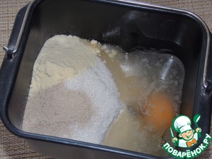 Хлеб сладкий с творожным сыром