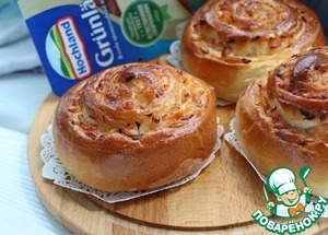 Булочки с ветчиной и сыром