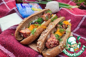 Быстрая самса с фаршем и сыром