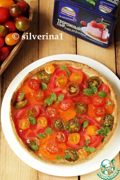 Сырный тарт с томатами