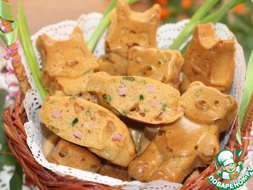 Кексы «Сырный и колбасный перекус»