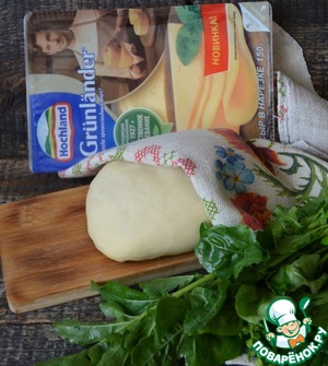 Лепёшки с сыром и зеленью