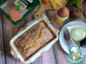 Кабачковый заливной пирог с сосисками